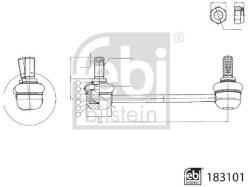 Febi Bilstein Brat/bieleta suspensie, stabilizator FEBI BILSTEIN 183101 (183101)