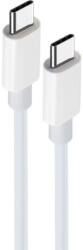 Maxlife adatkábel, MXUC-05, USB-C - USB-C 1, 0 m 100 W, fehér