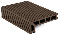 G21 elzáró kültéri burkolólap, 2, 5 x 14 x 400 cm, Indiai teak WPC anyag (TPR140S50TL4Mteak)