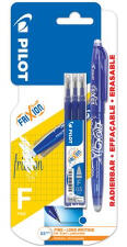 Pilot Rollertoll, 0, 25 mm, törölhető, kupakos, 'Frixion Ball', kék + betét (PFR5LBB) (PFR5LBB)
