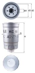 MAHLE Filtru De Combustibil Alfa Romeo Citroën Audi Vw (kc 18)