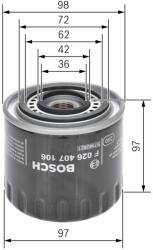 Bosch Filtru ulei BOSCH F 026 407 106 (F 026 407 106) - centralcar