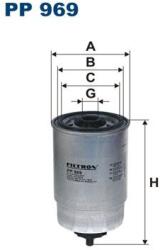 FILTRON filtru combustibil FILTRON PP 969 (PP 969) - centralcar