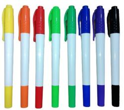 Original Deals dupla marker készlet, 8 db, hőtranszferrel, íráshoz, rajzoláshoz és színezéshez, ruhákra vagy textilanyagokra, többszínű, univerzális (22TIA0710)