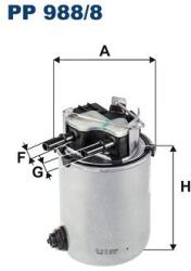 FILTRON filtru combustibil FILTRON PP 988/8 (PP 988/8) - centralcar