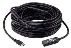 ATEN Kábel USB 3.2 Gen1 Extender, 20m, fekete - (UE332C-AT-G) (UE332C-AT-G)