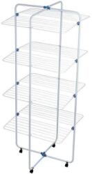 Mercaton függőleges ruhaszárító kerekeken, összecsukható, 4 szint, rozsdamentes acél, 70 x 8 x 170 cm (MGH-3213) Ruhaszárító