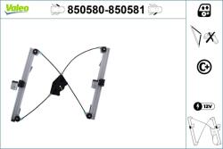 VALEO Mecanism actionare geam VALEO 850580 (850580) - centralcar