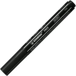 STABILO Free Acrylic T300 akril marker, Fekete (SW692746)