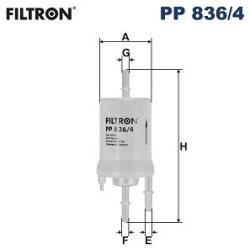 FILTRON filtru combustibil FILTRON PP 836/4 (PP 836/4) - centralcar