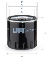 UFI Filtru ulei UFI 23.584. 00 (23.584.00) - centralcar