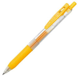 Zebra Zseléstoll, 0, 33 mm, nyomógombos, 'Sarasa Clip', sárga (TZ35135) (TZ35135)