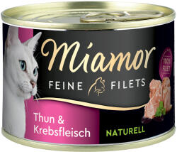 Miamor 24x156g Miamor Naturelle Fine Filets nedves macskatáp - Tonhal & rákhús