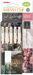 Zebra Zseléstoll, 0, 33 mm, nyomógombos, 'Sarasa Clip Calming Moment', 5 különböző szín (TZ82316) (TZ82316)