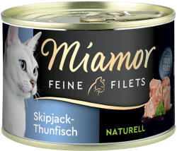 Miamor 6x156g Miamor Naturelle Feine Filets nedves macskatáp - Skipjack tonhal