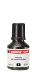 edding Utántöltő alkoholos markerhez, 'T25', fekete (TEDM25FK) (TEDM25FK)