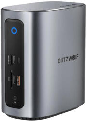 BlitzWolf BW-TH15 17 az 1-ben dokkolóállomás 2xHD+DP+4xC+3xUSB 3.0+USB 3.1+C 3.2+C PD+RJ45+micro SD+SD+3.5mm audio