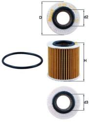 MAHLE Filtru De Ulei Ford (ox 834d)
