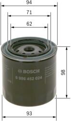 Bosch Filtru ulei BOSCH 0 986 452 024 (0 986 452 024) - centralcar