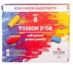 KOH-I-NOOR Porpasztell-kréta, puha, 'Toison 8511/6', 6 különböző szín (TKOH8511) (TKOH8511)