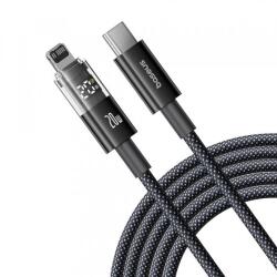 Baseus Cablu Date si Incarcare USB-C - Lightning Baseus Display 2 P10382703121-01, 20W, 2m, Negru