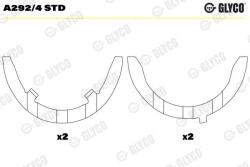 GLYCO Saiba distantier, arbore cotit GLYCO A292/4 STD (A292/4 STD) - centralcar