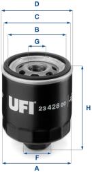 UFI Filtru ulei UFI 23.428. 00 (23.428.00) - centralcar