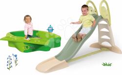 Smoby Set tobogan cu dublu val și nisipar cu capac Toboggan XL Life Smoby lungimea suprafeței de alunecare 230 cm cu apă (SM820304-18)