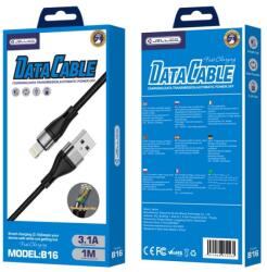 Jellico kábel B16 Lightning 3.1A 1M Fekete