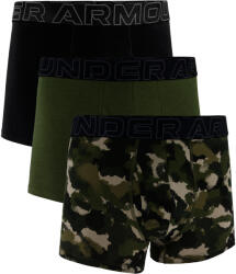 Under Armour Perf Cotton Nov 3in Green Férfiboxeralsó M