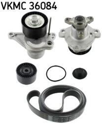 SKF Pompa apa + Set curea transmisie cu caneluri SKF VKMC 36084 (VKMC 36084) - centralcar