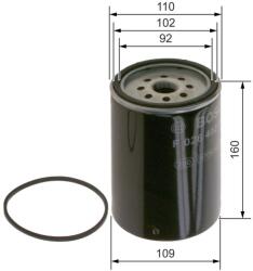 Bosch filtru combustibil BOSCH F 026 402 269 (F 026 402 269) - centralcar