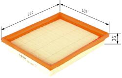 Bosch Filtru aer BOSCH F 026 400 153 (F 026 400 153) - centralcar
