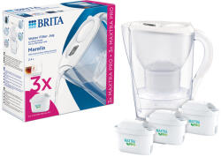 BRITA Marella 2, 4L fehér vízszűrő kancsó + 3db Brita Pro Prue szűrőpatron