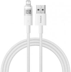 Baseus Cablu Date si Incarcare USB-A - Lightning Baseus Display 2 P10382700211-01, 18W, 2m, Alb