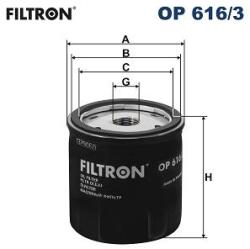 FILTRON Filtru ulei FILTRON OP 616/3 (OP 616/3) - centralcar