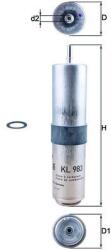 MAHLE Filtru De Combustibil Bmw Mini (kl 983d)