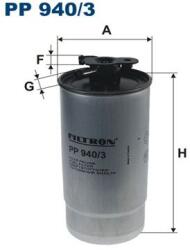 FILTRON filtru combustibil FILTRON PP 940/3 (PP 940/3) - centralcar