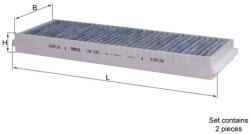 MAHLE Filtru de cabină cu cărbune activ (LAK 239/S)