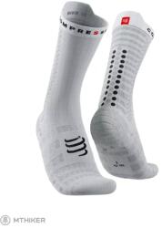 Compressport Pro Racing v4.0 Bike zokni, fehér/fekete (T2 (EU 39 - 41))
