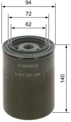 Bosch Filtru ulei BOSCH 0 451 103 346 (0 451 103 346) - centralcar