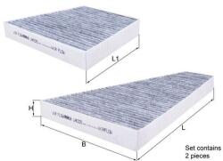 MAHLE Filtru de cabină cu carbon activ (LAK 225/S)