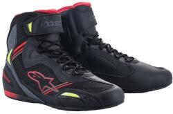 Alpinestars FASTER-3 RIDEKNIT, fekete/piros/fluo sárga/szürke, 2025, mérete 45 (M130-502-45)