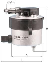 MAHLE Filtru De Carburant Ford (kl 569)