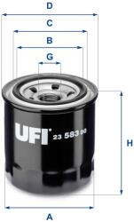 UFI Filtru ulei UFI 23.583. 00 (23.583.00) - centralcar