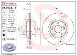 BREMBO Disc frana BREMBO 09. D428.11 (09.D428.11) - centralcar