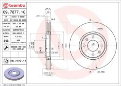 BREMBO Disc frana BREMBO 09.7877. 11 (09.7877.11) - centralcar