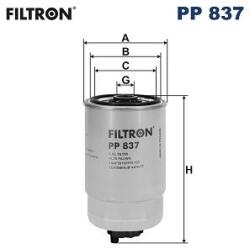 FILTRON filtru combustibil FILTRON PP 837 (PP 837) - centralcar
