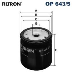 FILTRON Filtru ulei FILTRON OP 643/5 (OP 643/5) - centralcar