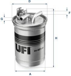 UFI filtru combustibil UFI 24.451. 00 (24.451.00) - centralcar